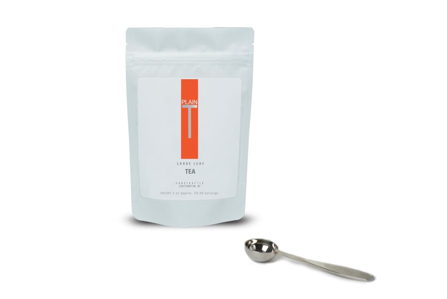 Tea spoon & one bag of loose leaf tea