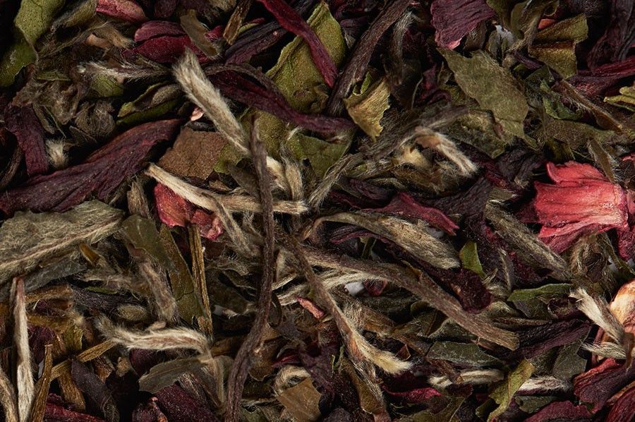 White and Hibiscus Iced Tea