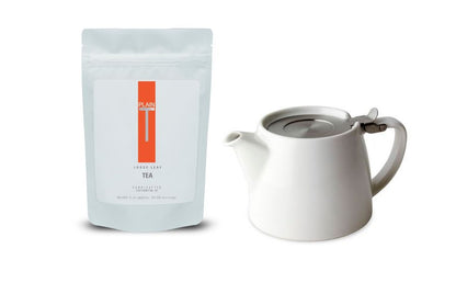 Teapot & one bag of loose-leaf tea